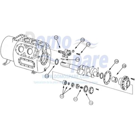 POMPE A HUILE COMPRESSEUR TRANE Réf:PMP00460