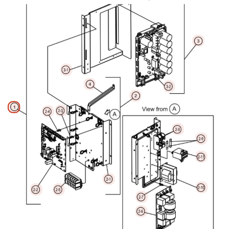PLATINE PCB HITACHI Réf:E04668