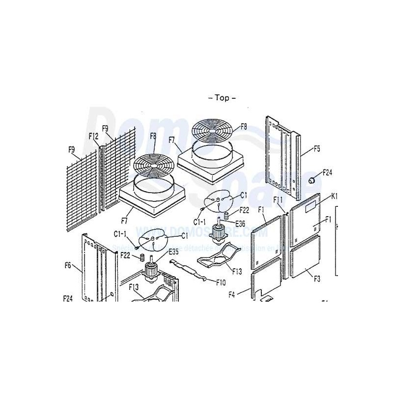 MOTEUR CCW6816 DAIKIN Ref: 061596J