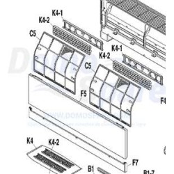 FACADE PARTIE HAUTE FTXG25 35EW DAIKIN Ref: 166107J