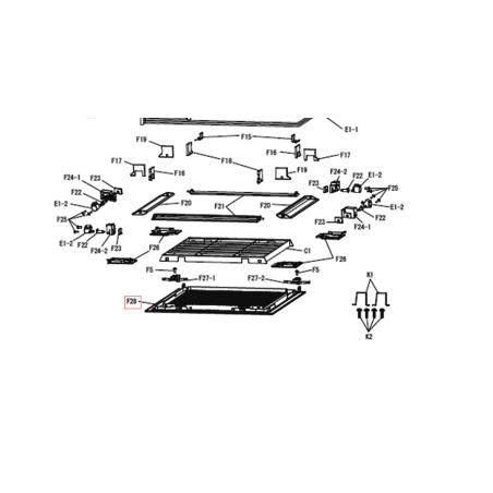 GRILLE DE REPRISE ASPIRATION DAIKIN Ref: 5012368