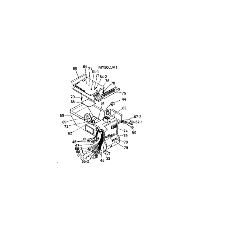 PLATINE   EX341    2PB31921 3 DAIKIN Ref: 1128653