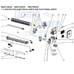 PLATINE DE  PUISSANCE MITSUBISHI Réf: E227L4440 2