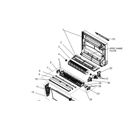 MOTEUR DE VENTILATION MITSUBISHI Réf: M21EAL300