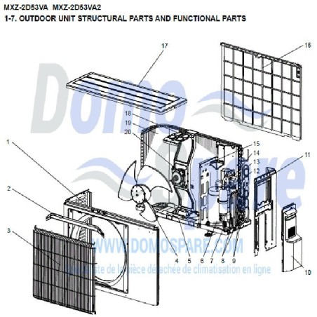 MOTEUR DE VENTILATION MITSUBISHI Réf: E22G11301