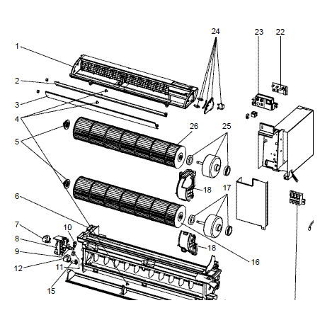 FIXATION DE VOLET MITSUBISHI Réf:M21L3V071