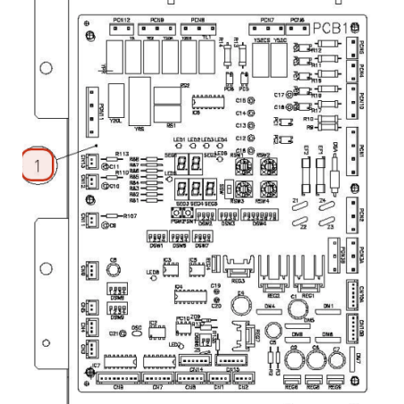 CARTE  DE REGULATION  PCB 1 HITACHI Réf:E03215