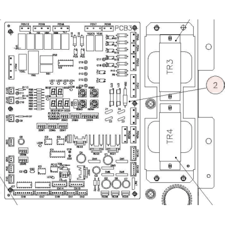 CARTE  DE REGULATION  PCB 3 HITACHI Réf:E03216