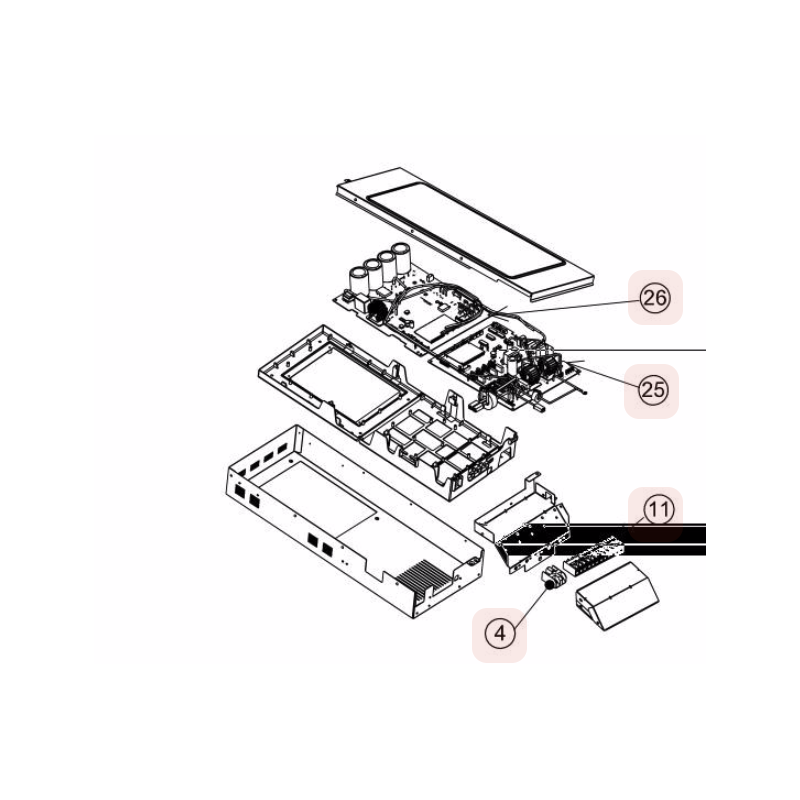PLATINE DE REGULATION PWB MAIN HITACHI Réf:PMRAM70NP4ES01