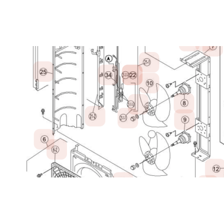 MOTEUR  DE VENTILATION HAUT HITACHI Réf:E05569