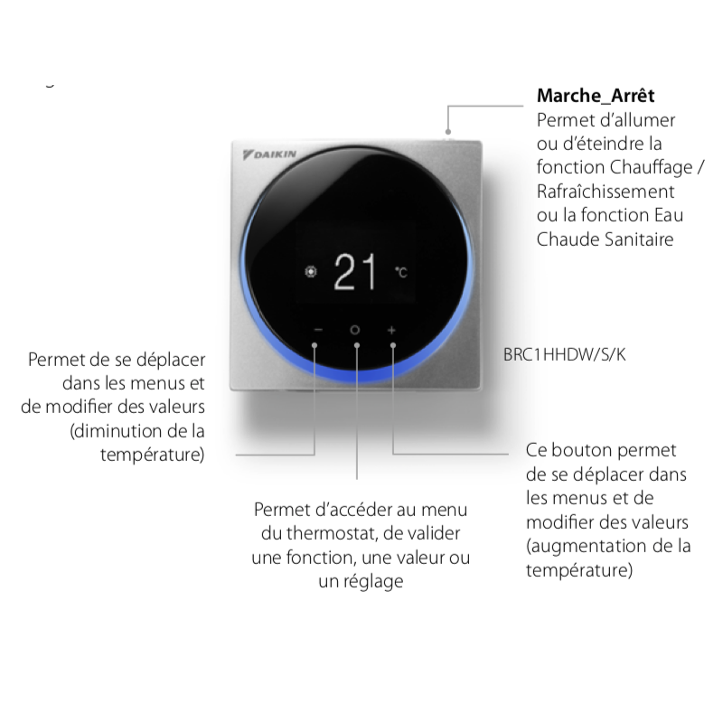 POMPE A CHALEUR AIR/EAU MONOBLOC R32 DAIKIN Réf:EDLA11DV3