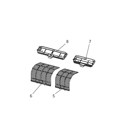 FILTRE droit MITSUBISHI Réf :E22C32100