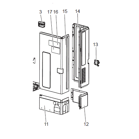 TOLE D'ANGLE MITSUBISHI Réf:E27E33006