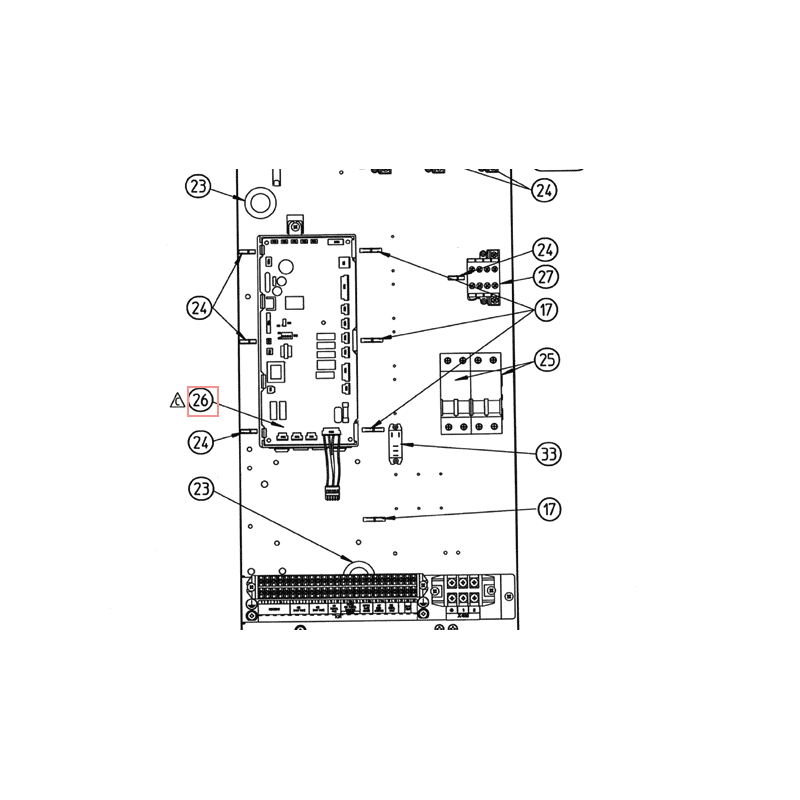PLATINE CONTRÔLE 4PW57802 7 DAIKIN Ref: 5004205
