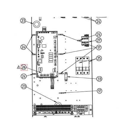 PLATINE CONTRÔLE 4PW57802 7 DAIKIN Ref: 5004205