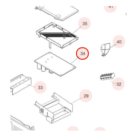 PLATINE PWB   POWER HITACHI Réf : HWRAC35WXBA01