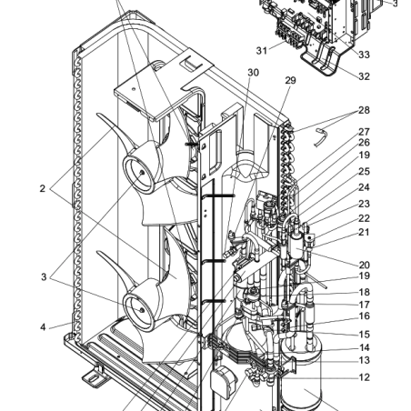ECHANGEUR GROUPE EXTERIEUR MITSUBISHI Réf:R01H01408
