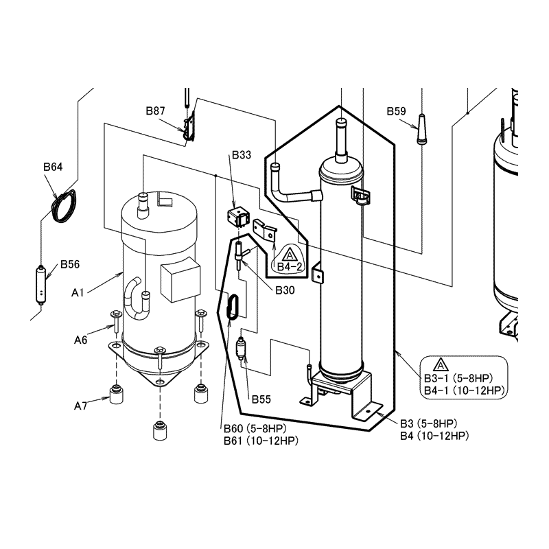 COMPRESSEUR JT15J DDKYR@J DAIKIN Ref: 5009461