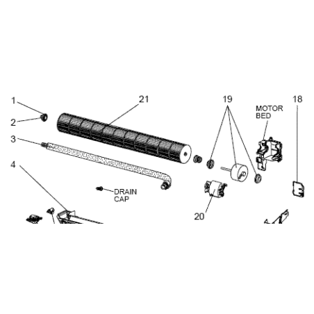 MOTEUR DE VENTILATION MITSUBISHI Réf: E12F28300
