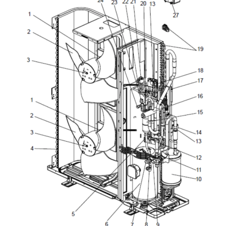 HELICE GROUPE EXTERIEUR MITSUBISHI Réf:R01E10115