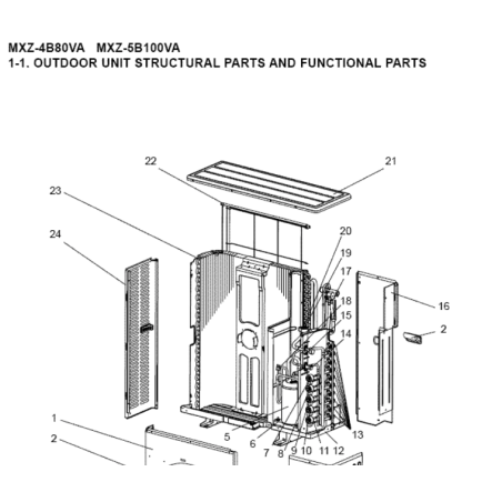 compresseur pièce détachée MITSUBISHI ELECTRIC mxz