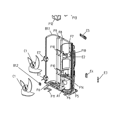 COMPRESSEUR JT100G VDL.B2 DAIKIN Ref: 5001390