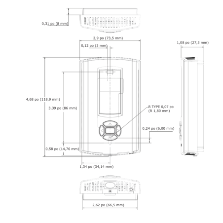 THERMOSTAT PROGRAMMABLE TRANE Réf: SEN01577