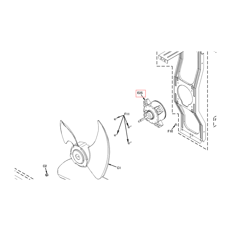 MOTEUR VENTILATION 4P515999 1 DAIKIN Ref: 5021031