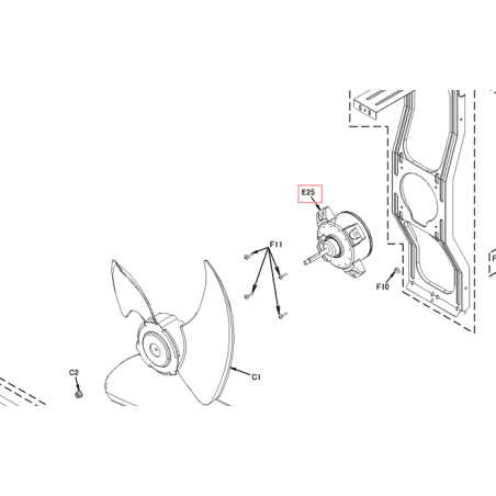 MOTEUR VENTILATION 4P515999 1 DAIKIN Ref: 5021031