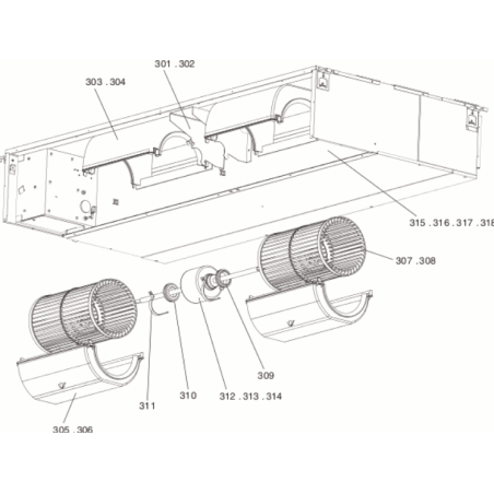 MOTEUR DE VENTILATION MITSUBISHI Réf:S70E80220