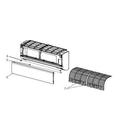 FILTRE MITSUBISHI  ELECTRIC Réf:G2W002100