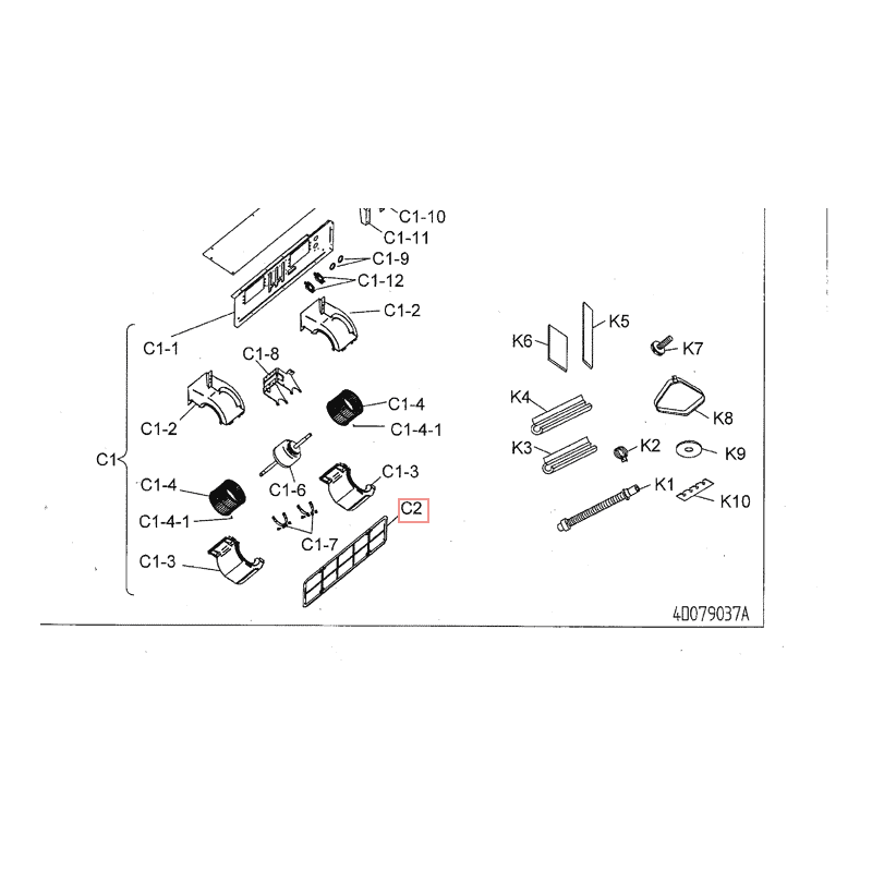 FILTRE A AIR FDX(K)S25 35E C DAIKIN Ref: 1659328