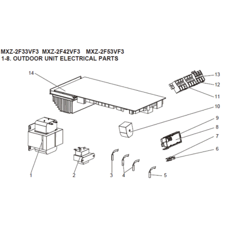 PLATINE INVERTER MITSUBISHI Réf: E229C8451