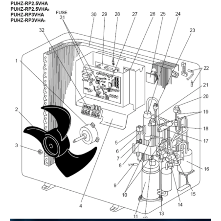 MOTEUR DE VENTILATION MITSUBISHI Réf:R01E28221