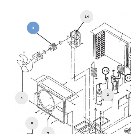 MOTEUR VENTILATION ATLANTIC RÉF:899035