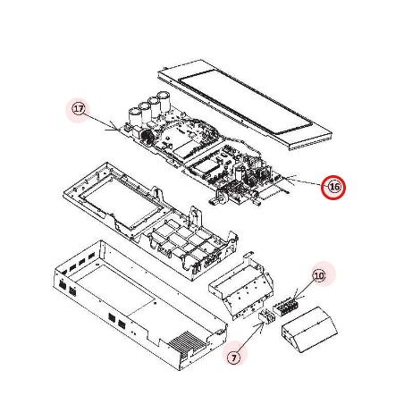 PLATINE MAIN HITACHI RÉF:PMRAM53NE2FS01