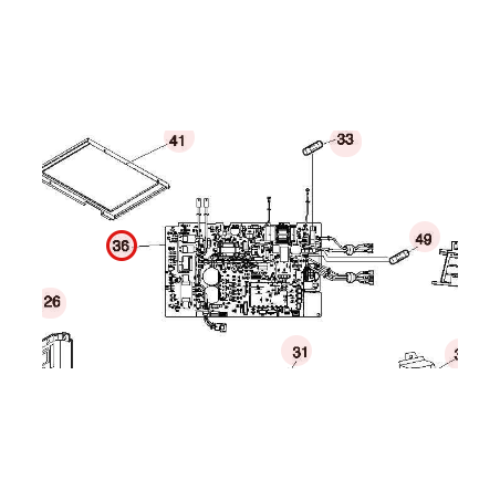PLATINE DE CONTROLE RÉF: HWRAC25NPEA01