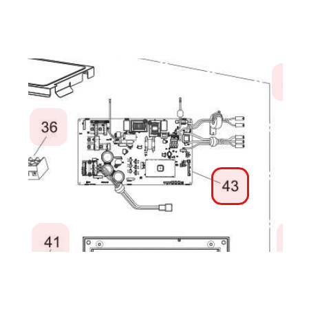 PLATINE DE CONTROLE HITACHI RÉF: HWRAC25WSBA01