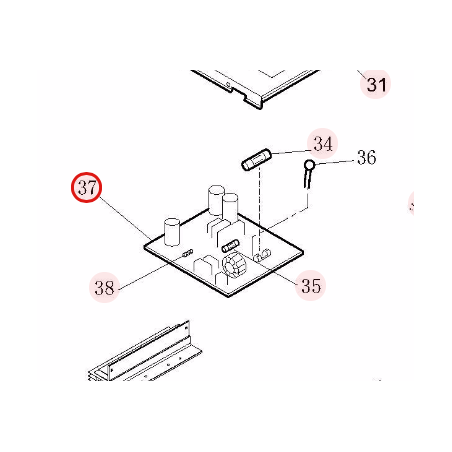PLATINE MAIN HITACHI RÉF: HWRAC35WEAA05