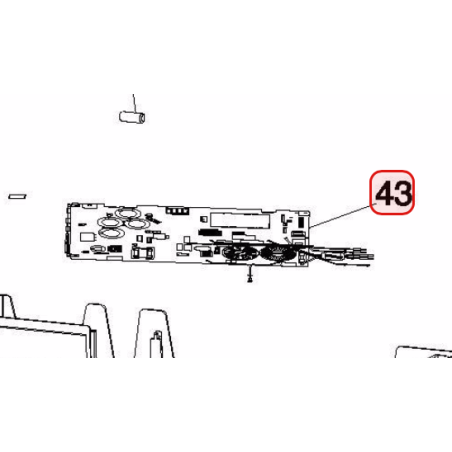PLATINE MAIN HITACHI RÉF: HWRAC50FPAA01