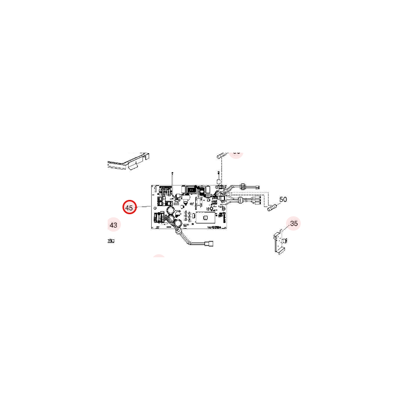 PLATINE MAIN HITACHI RÉF: HWRAC50WXDA18