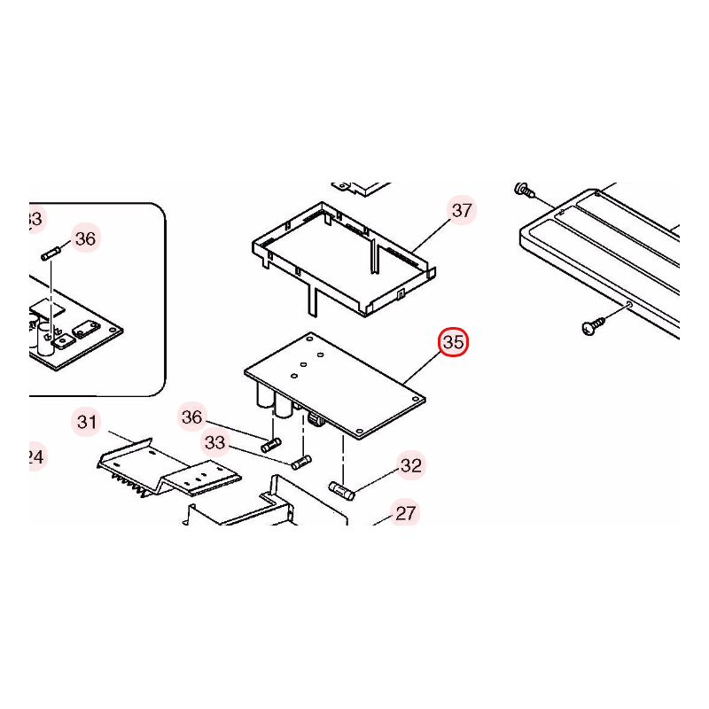 PLATINE MAIN HITACHI RÉF: HWRAC18WEAA01