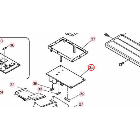 PLATINE MAIN HITACHI RÉF: HWRAC18WEAA01