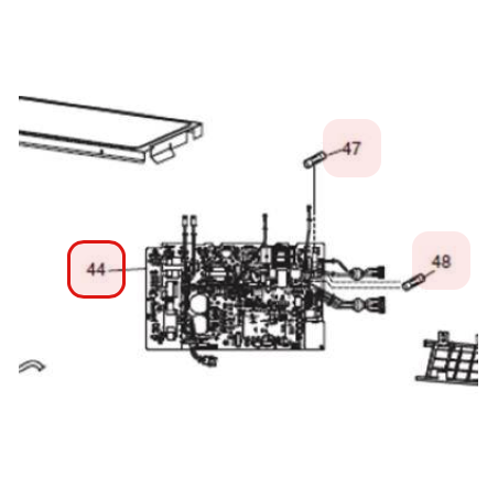 PLATINE MAIN HITACHI RÉF: HWRAC25FXEA01