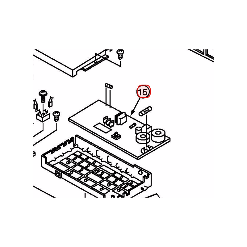 PLATINE P.W.B. MAIN HITACHI RÉF: PMRAC35NPAS01