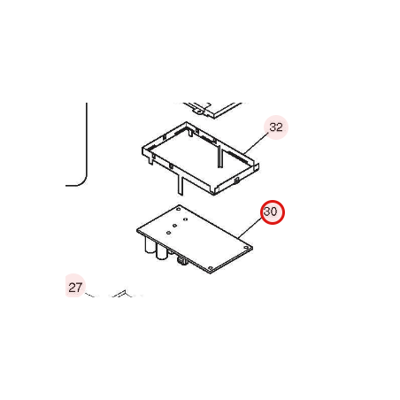 PLATINE P.W.B. MAIN HITACHI RÉF: HWRAC35WEBA02
