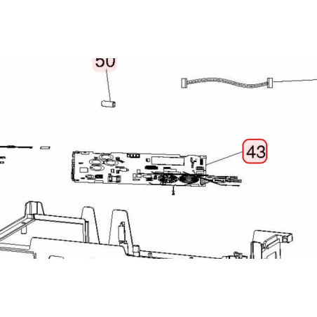 CARTE P.W.B. MAIN HITACHI RÉF: HWRAC50WEAA18