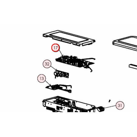 CARTE P.W.B. MAIN HITACHI RÉF: PMRAC50WPAS01