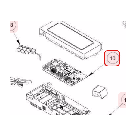 CARTE P.W.B. MAIN HITACHI RÉF: PMRAC60NPDS01
