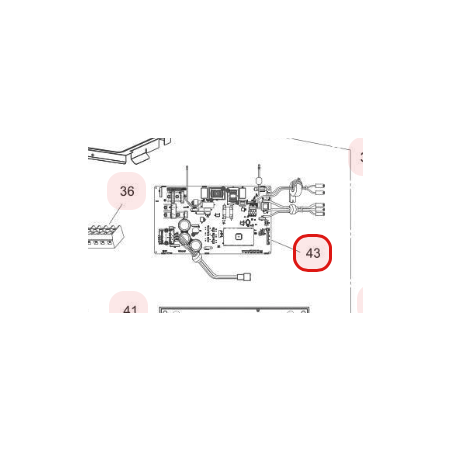 CARTE P.W.B. CONTROLE HITACHI RÉF: HWRAC18WSBA03